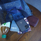 上質な着物リメイク　アップサイクルバッグ　レザーバッグ　K180