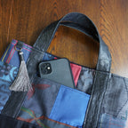 パッチワーク仕様のミニトートバッグ K181