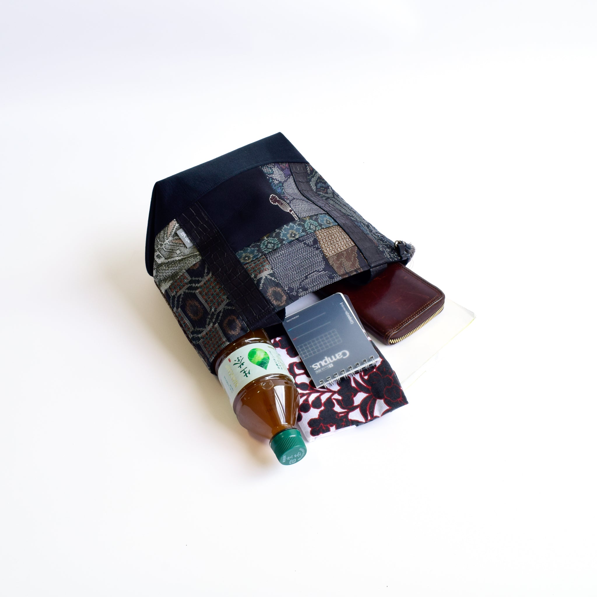 パッチワーク仕様のミニトートバッグK205
