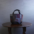 パッチワーク仕様のミニトートバッグ K154