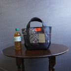 パッチワーク仕様のミニトートバッグ K154