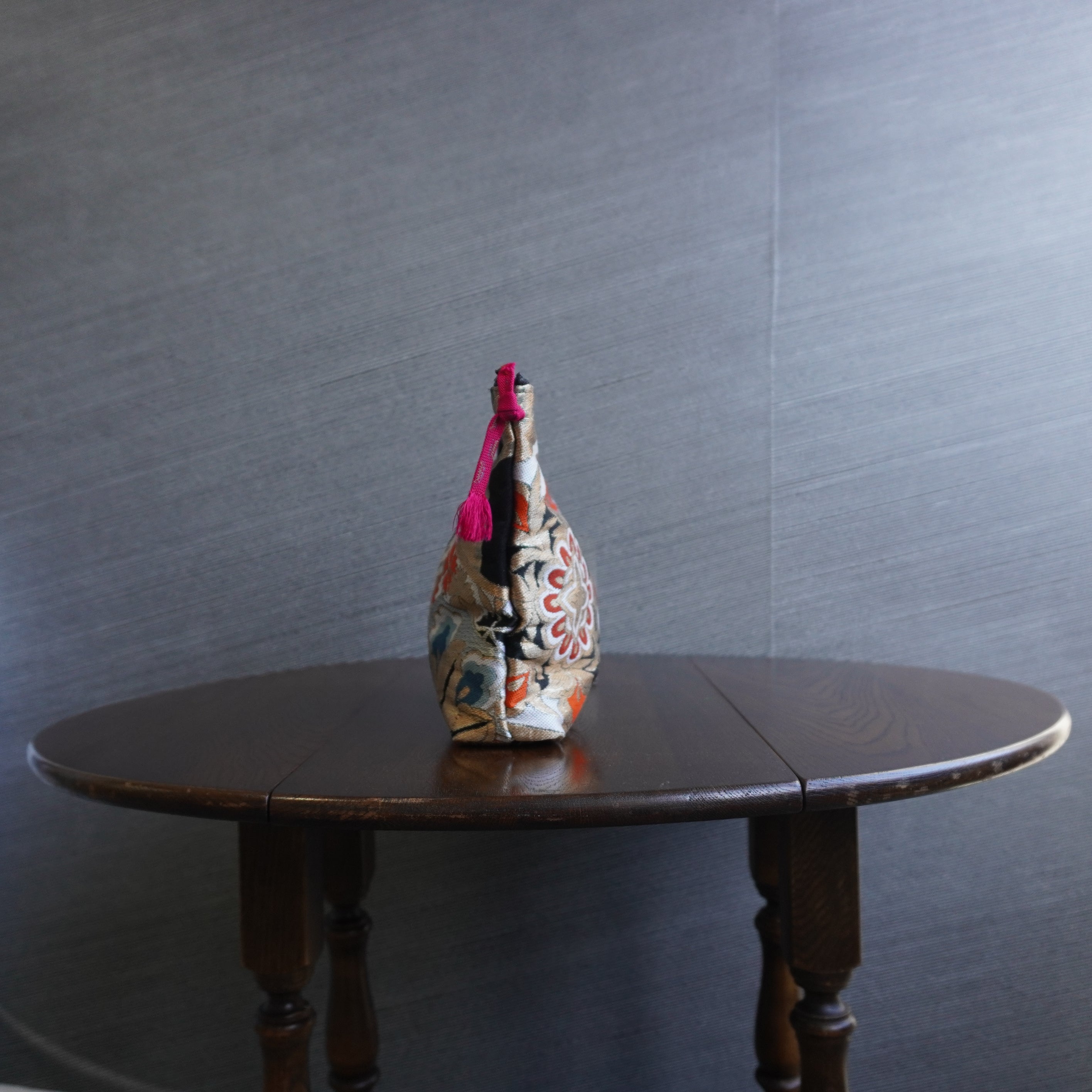 着物帯を使用したポーチ　R254