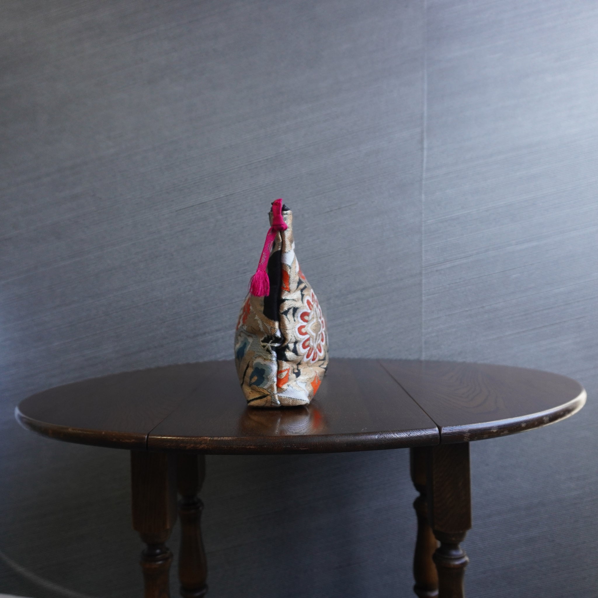 着物帯を使用したポーチ　R254