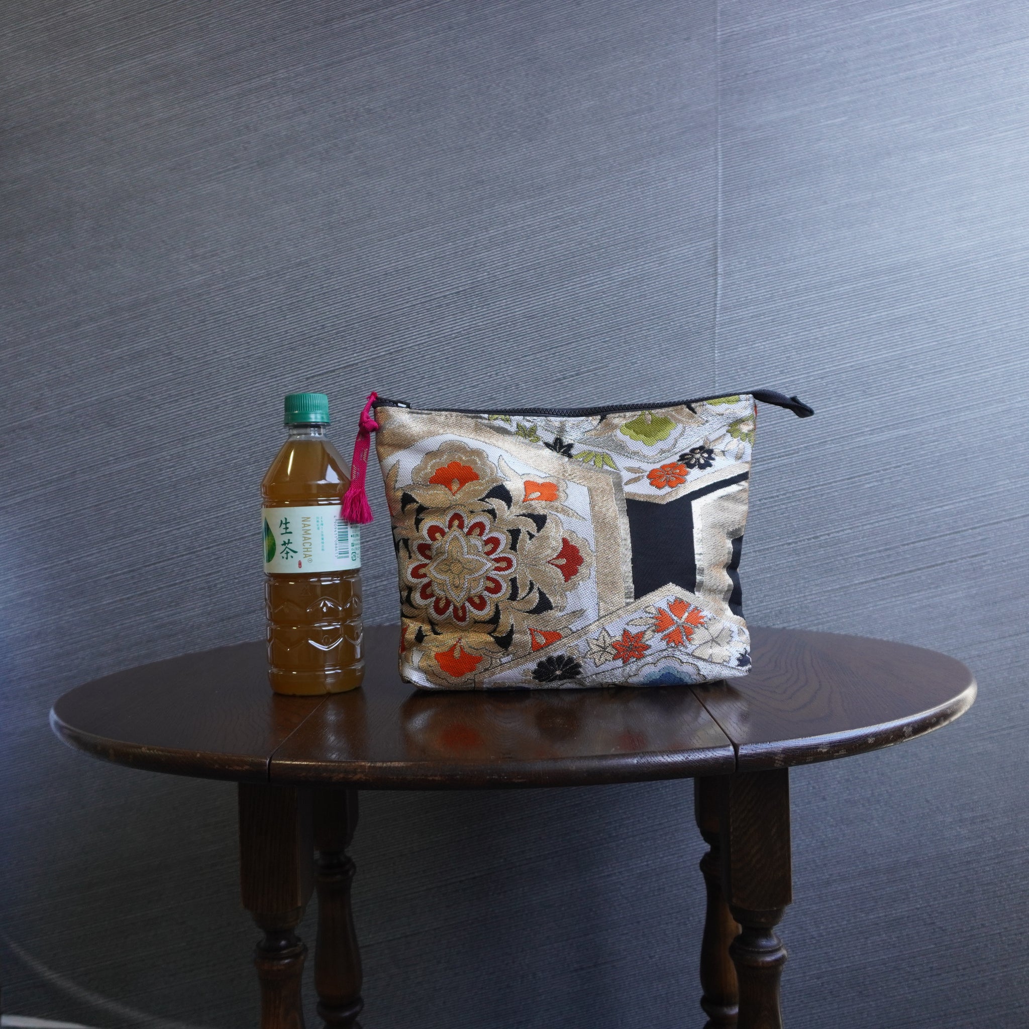 着物帯を使用したポーチ　R254