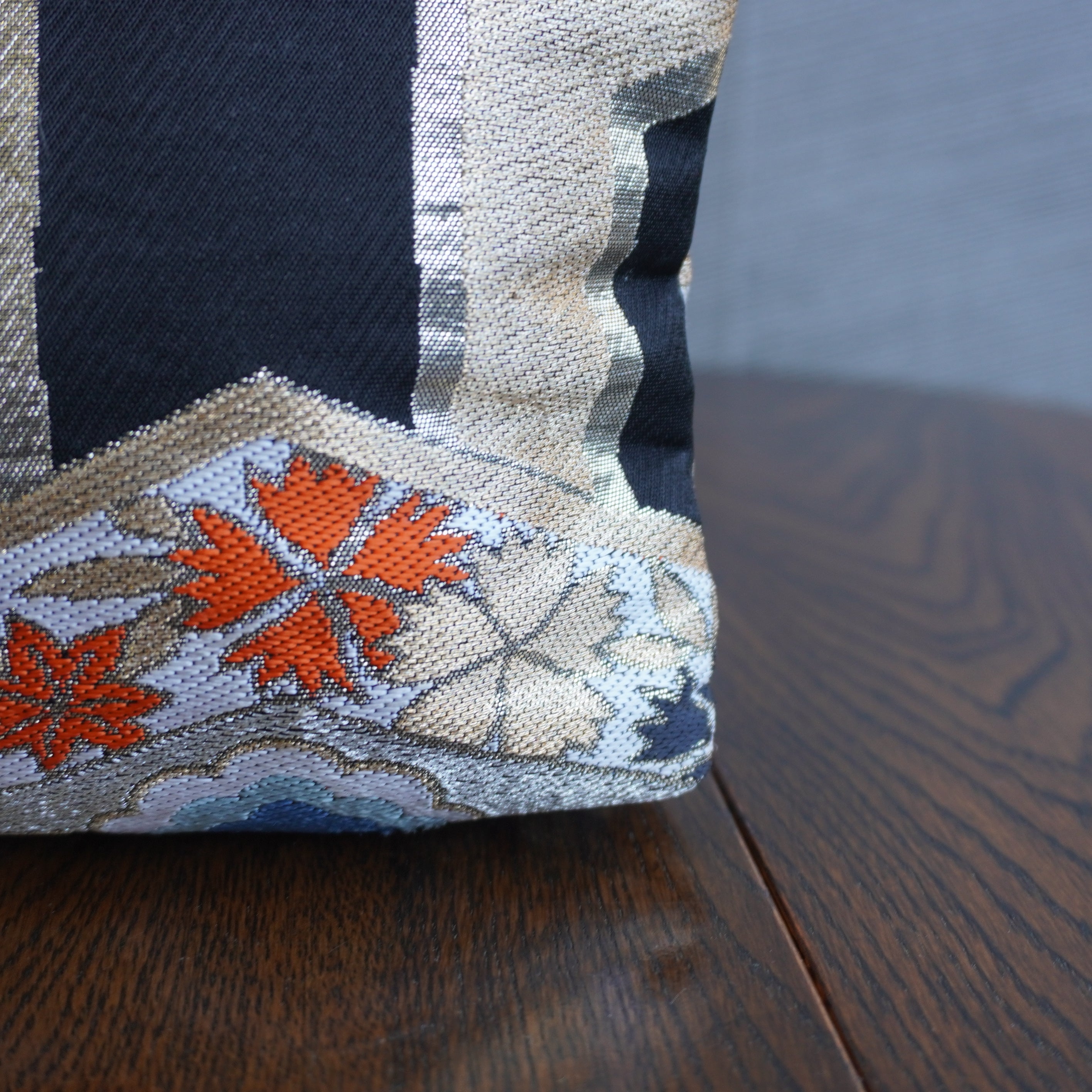 着物帯を使用したポーチ　R254