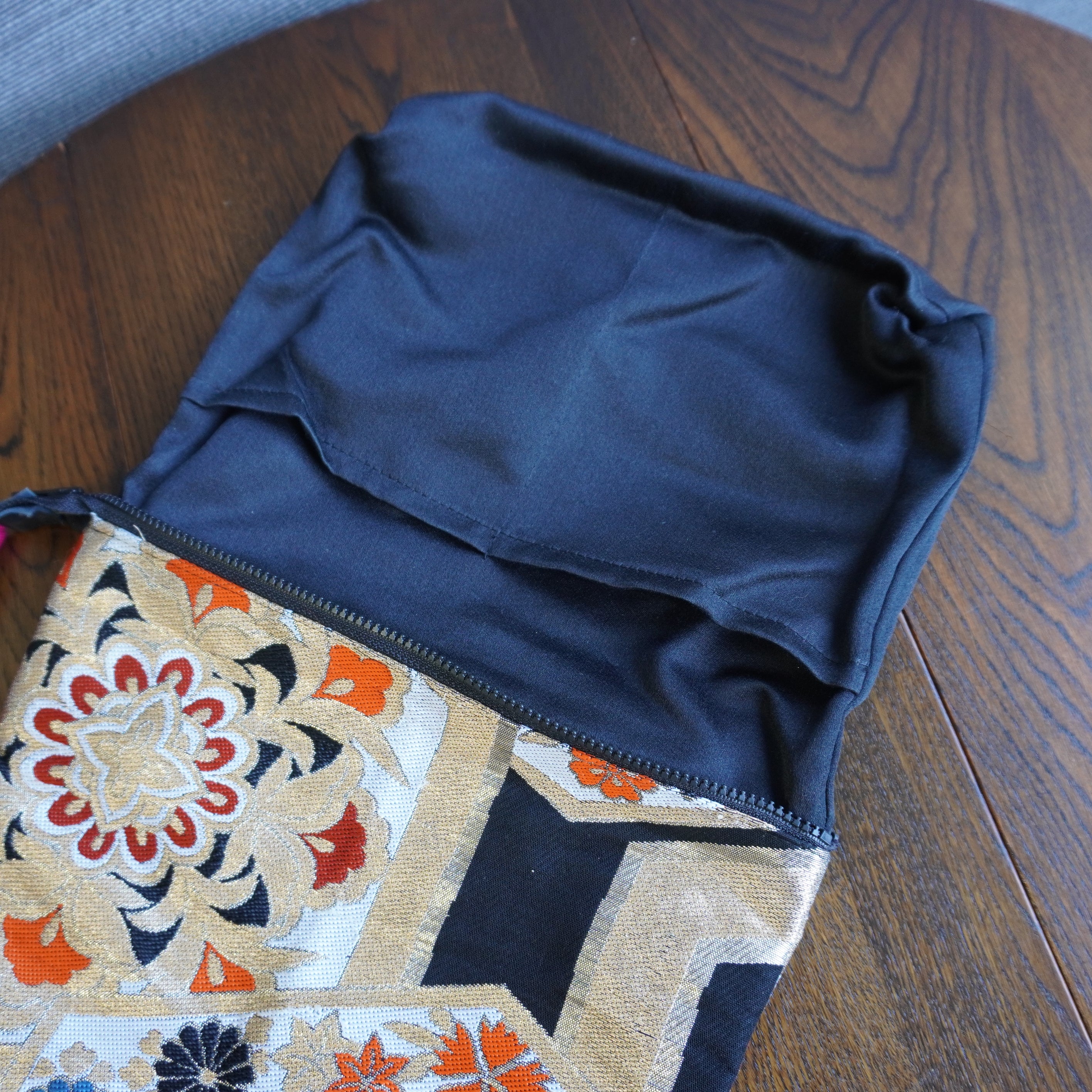 着物帯を使用したポーチ　R254