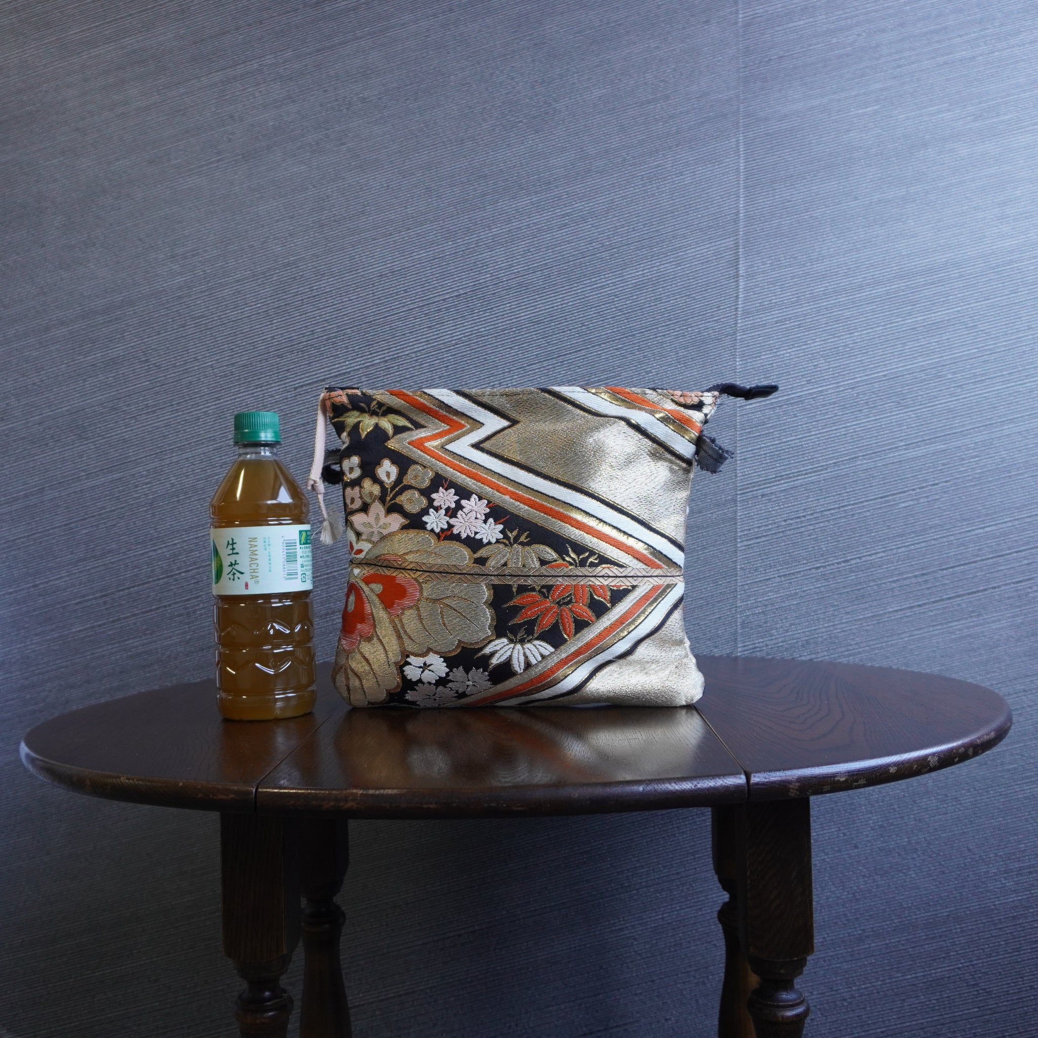 着物帯を使用したショルダーポーチ　K059