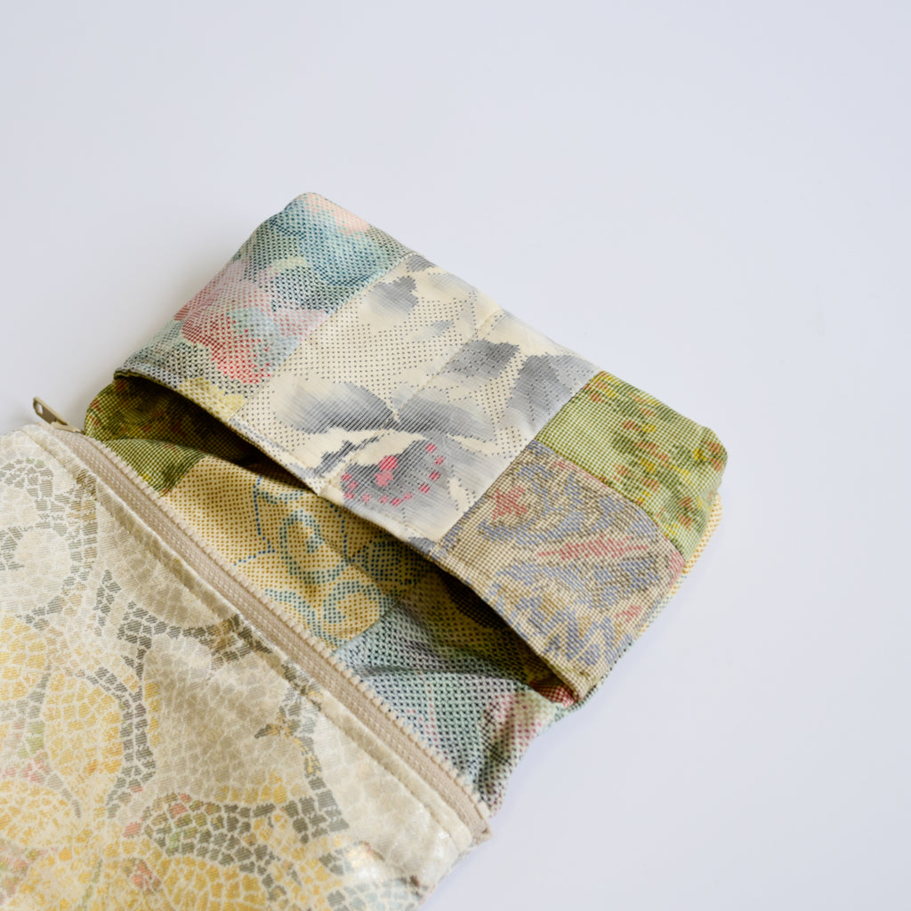 Pouch using kimono obi K228