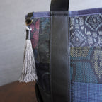 パッチワーク仕様のミニトートバッグ K185