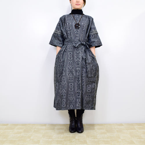 Dress made with Oshima tsumugi K238