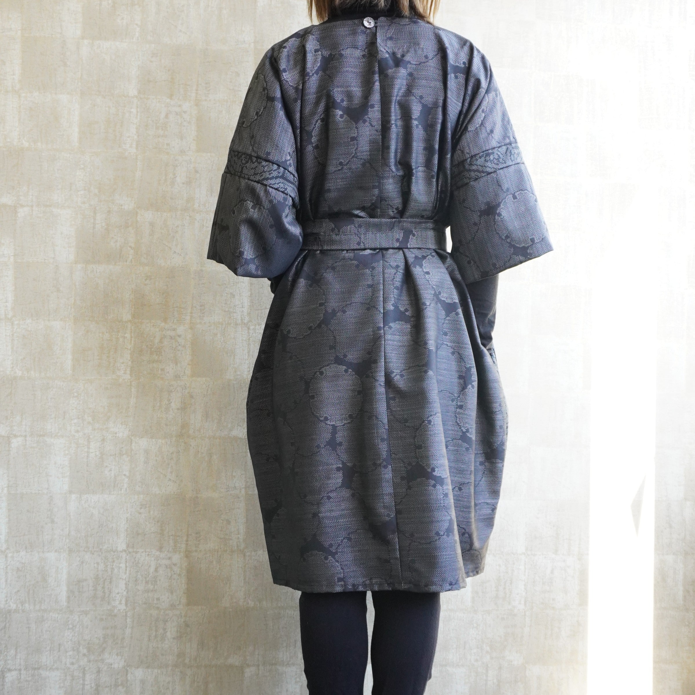 Dress made with Oshima tsumugi K189