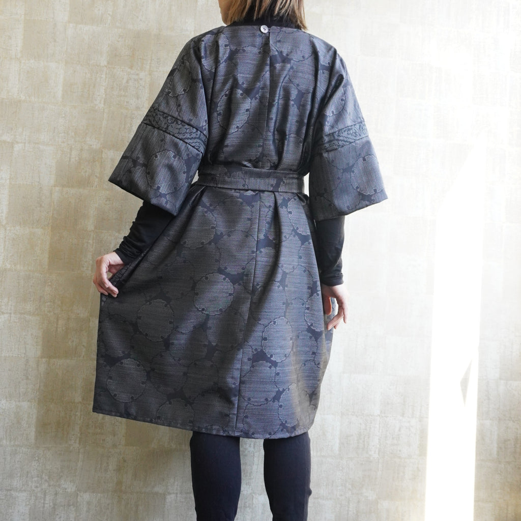Dress made with Oshima tsumugi K189