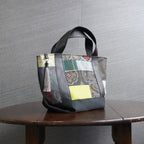 パッチワーク仕様のミニトートバッグ K193