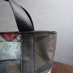 パッチワーク仕様のミニトートバッグ K193