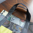 パッチワーク仕様のミニトートバッグ K193