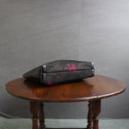 豪華な帯と紗の着物使用　レザートートバッグ　アップサイクルバッグ　K079