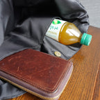 豪華な帯と紗の着物使用　レザートートバッグ　アップサイクルバッグ　K079