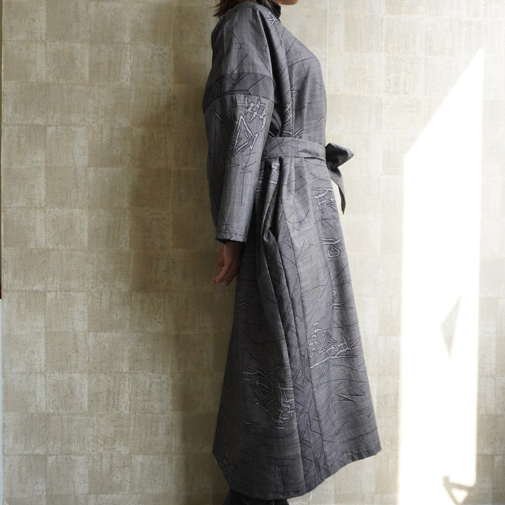大島紬を使用したワンピース K173