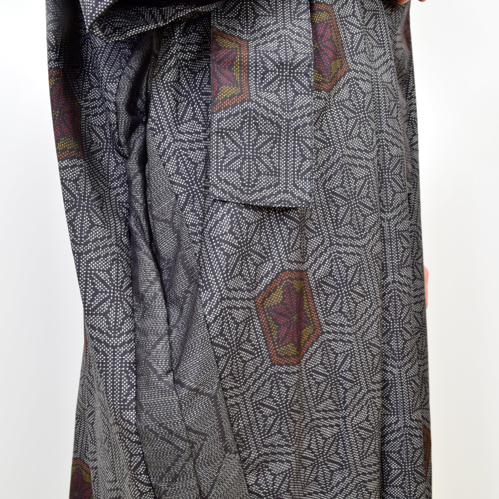 Black Dress Made with Oshima Tsumugi K200