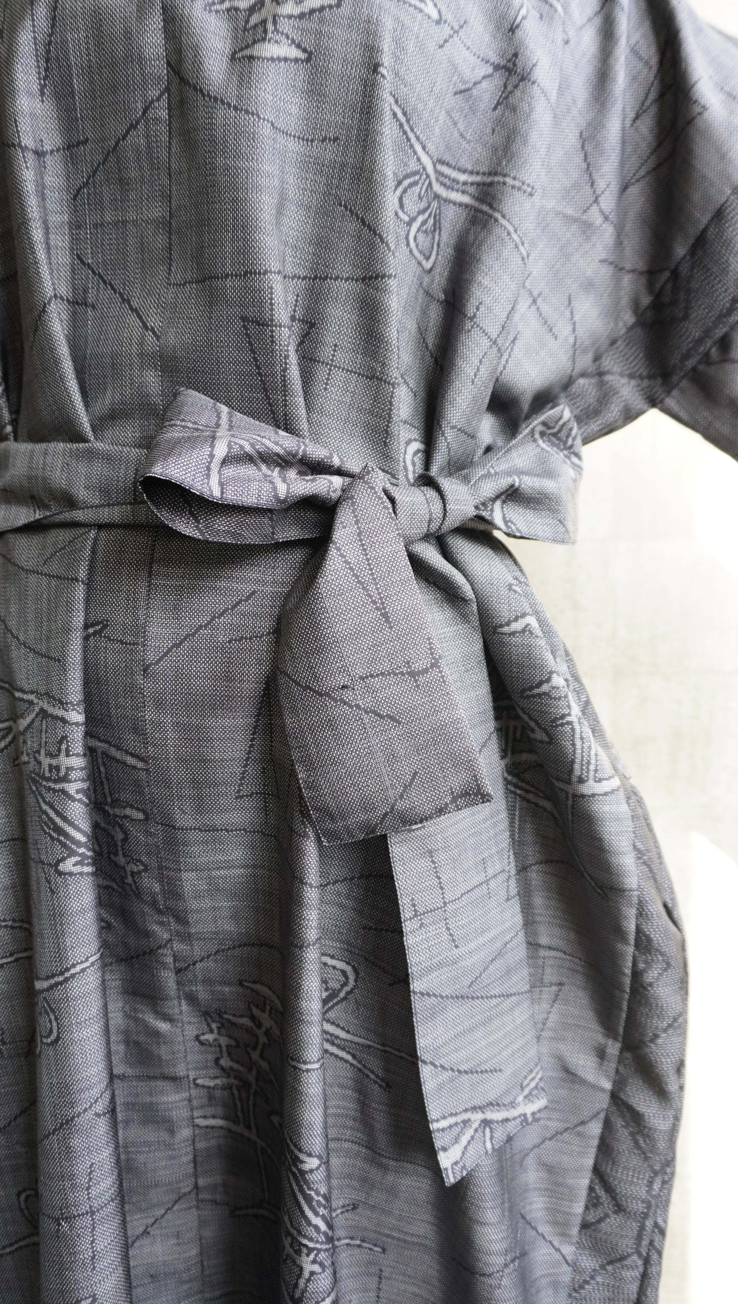 大島紬を使用したワンピース K173