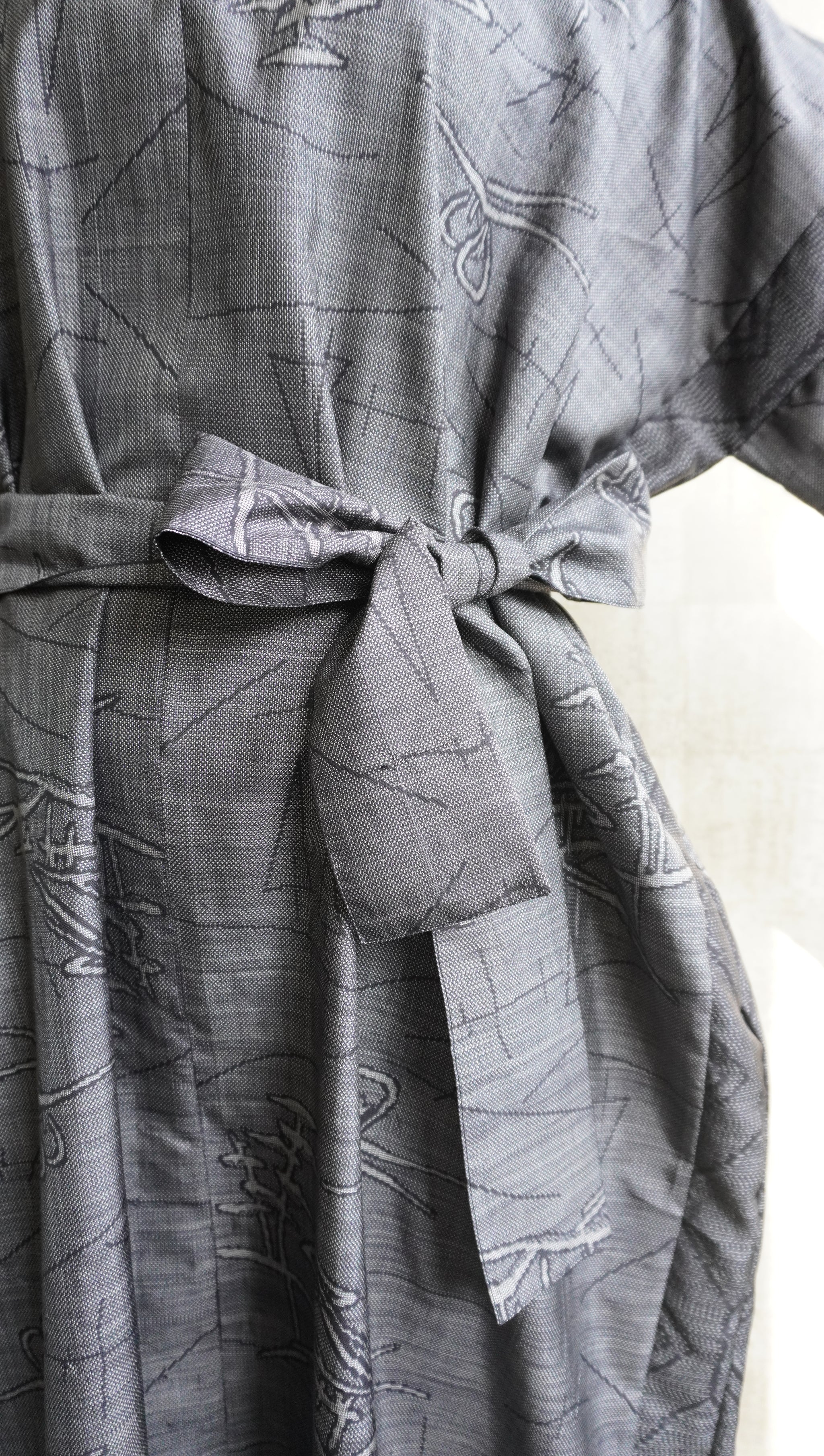 大島紬を使用したワンピース K173