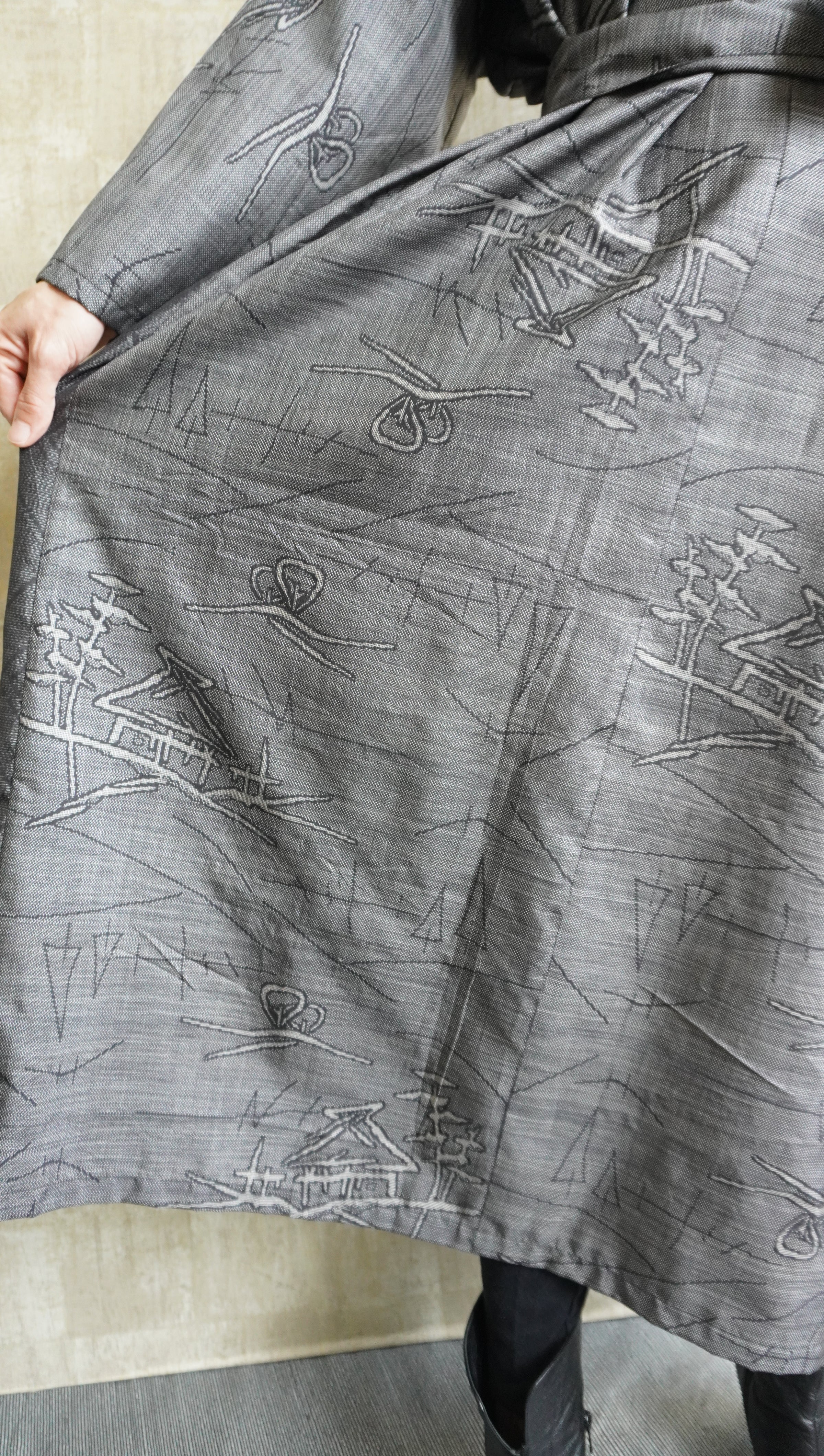 大島紬を使用したワンピース K173