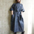 大島紬を使用したワンピース K153