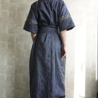 大島紬を使用したワンピース K153