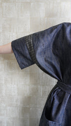 大島紬を使用したワンピース K153