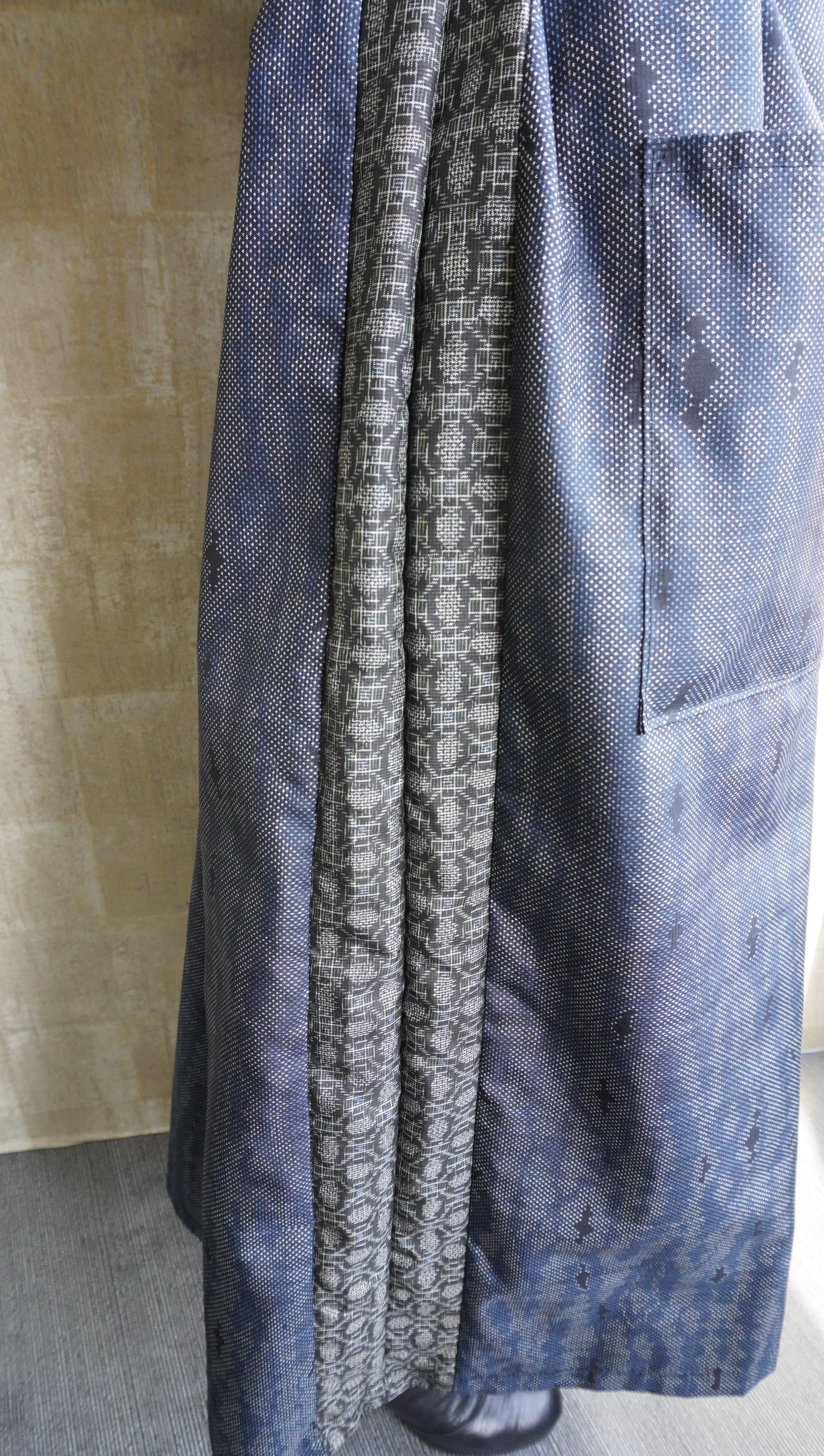 大島紬を使用したワンピース K153