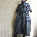 大島紬を使用したワンピース K153