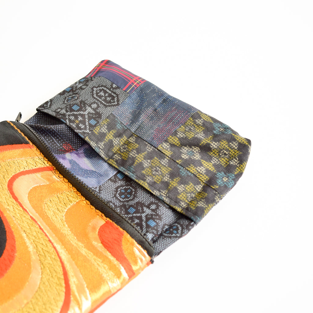 Pouch using kimono obi K228