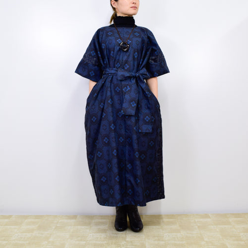Black Dress Made with Oshima Tsumugi K200