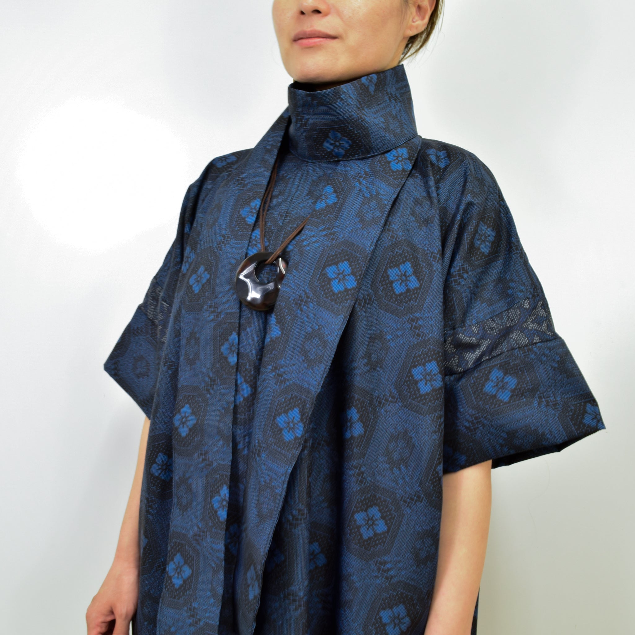 Black Dress Made with Oshima Tsumugi K200