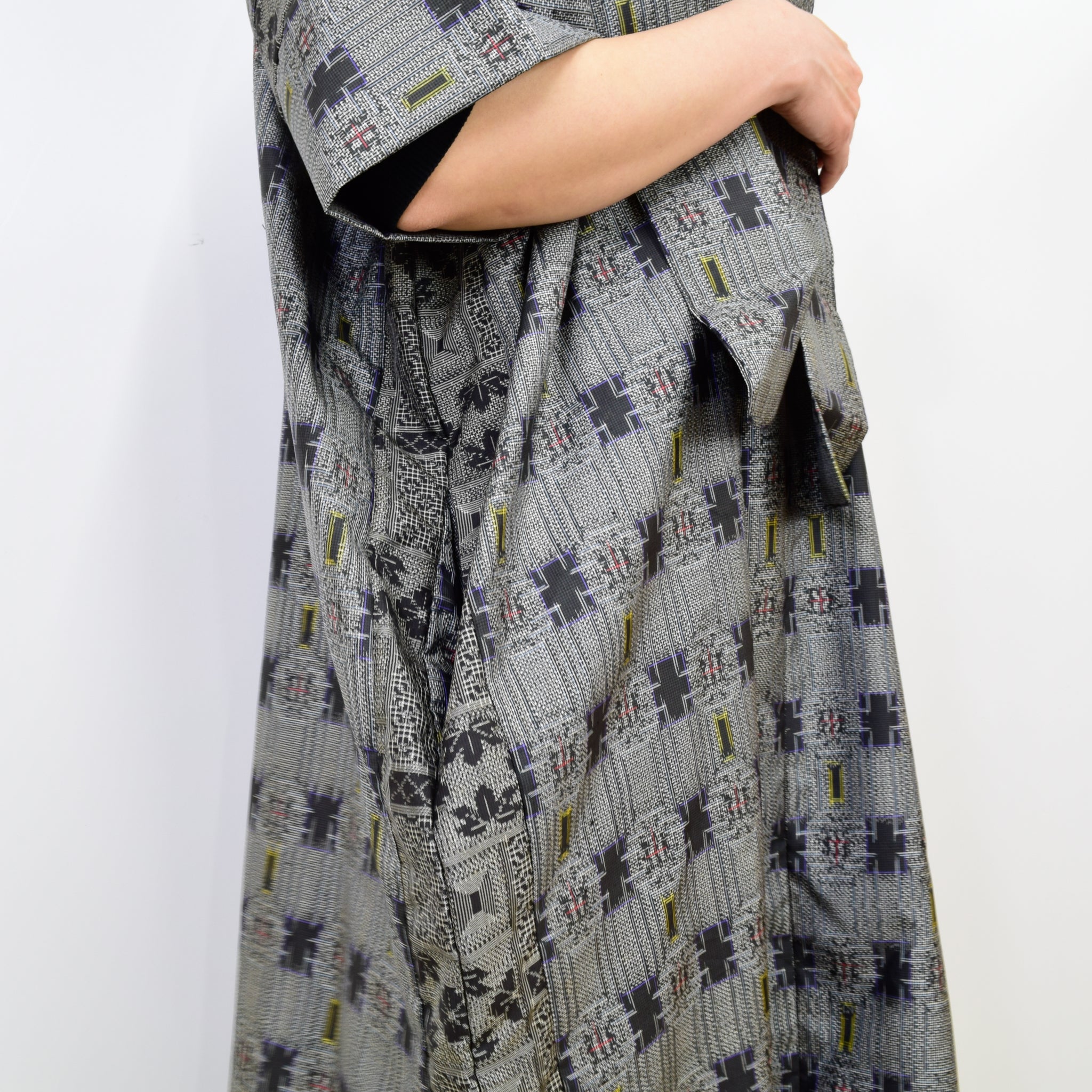 Black Dress Made with Oshima Tsumugi K200