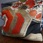 着物帯を使用したポーチ　K005