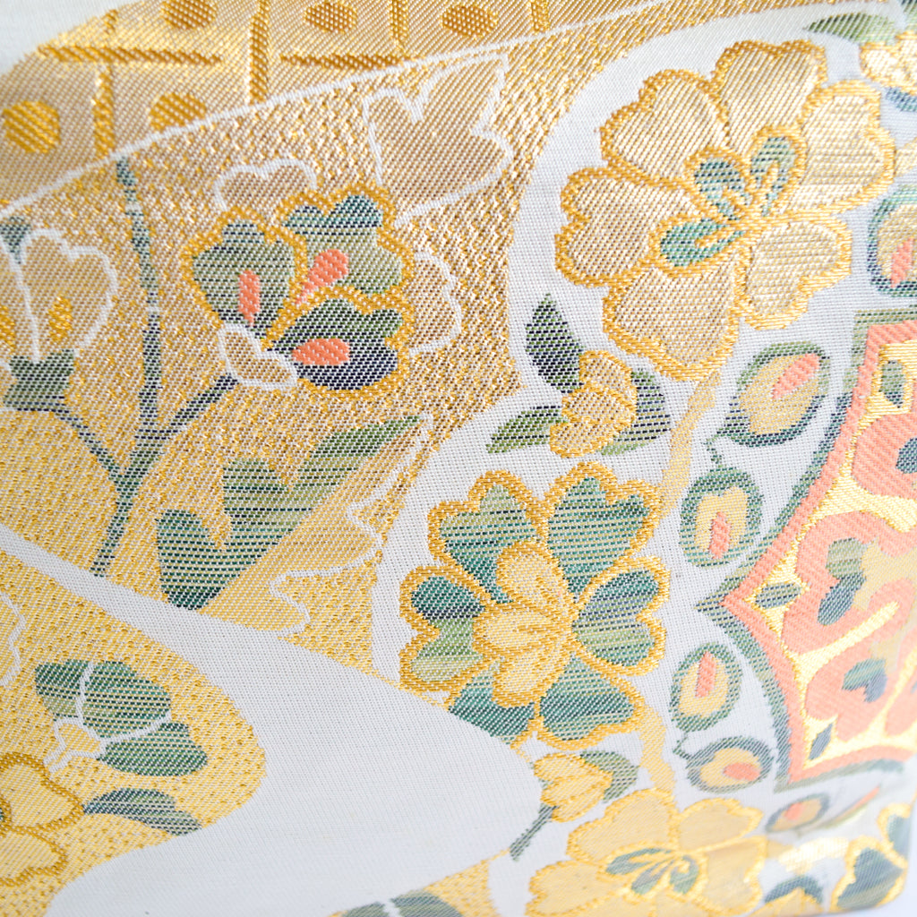 Pouch using kimono obi K228