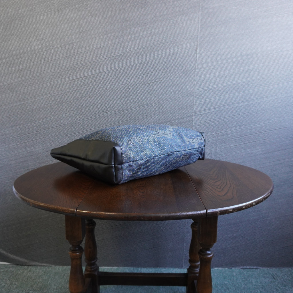 上質な着物リメイク　アップサイクルバッグ　レザーバッグ　K003