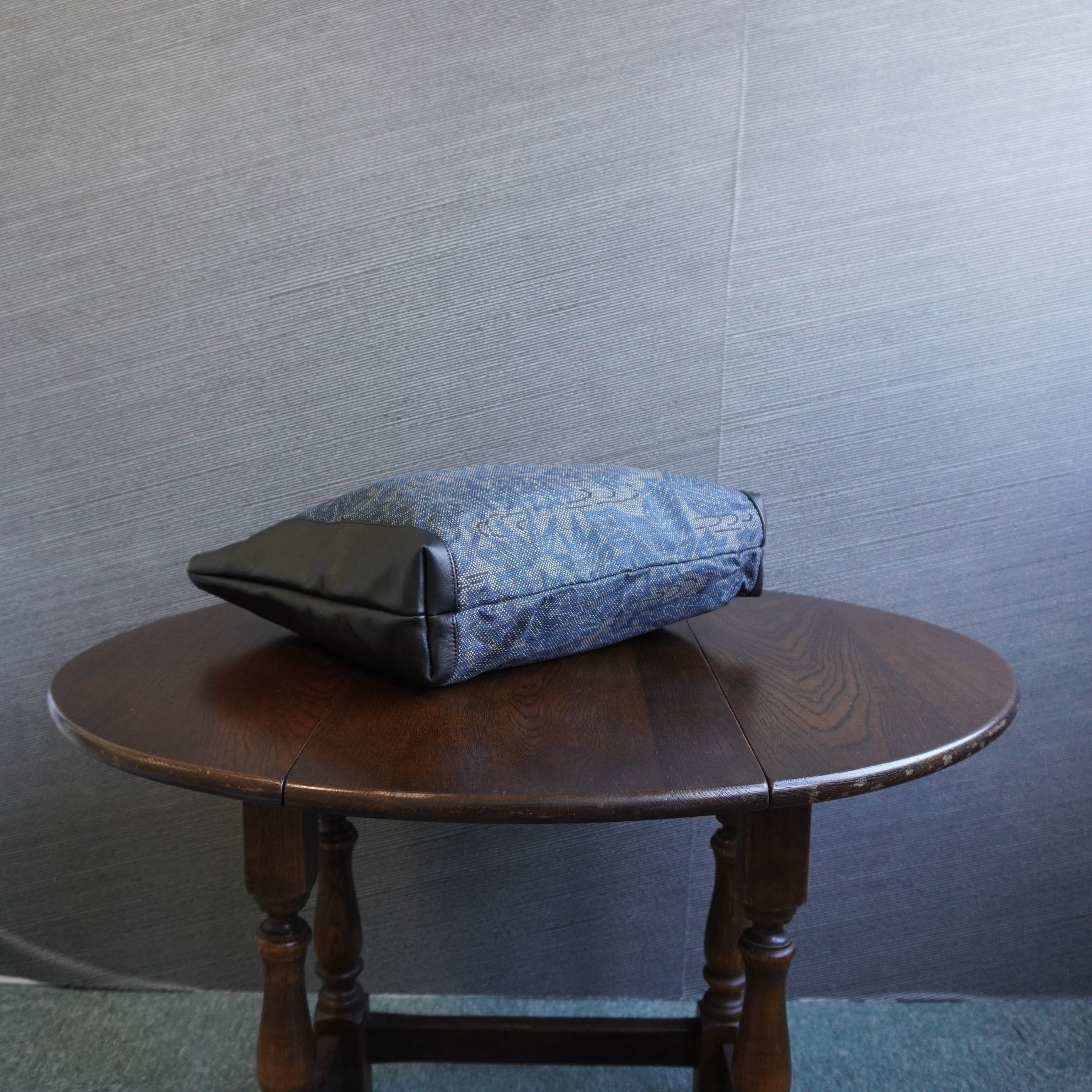 上質な着物リメイク　アップサイクルバッグ　レザーバッグ　K003