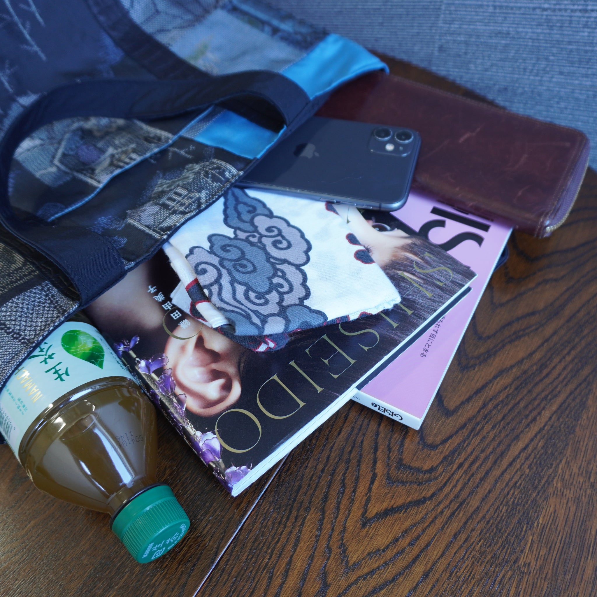 パッチワーク仕様のトートバッグ K203