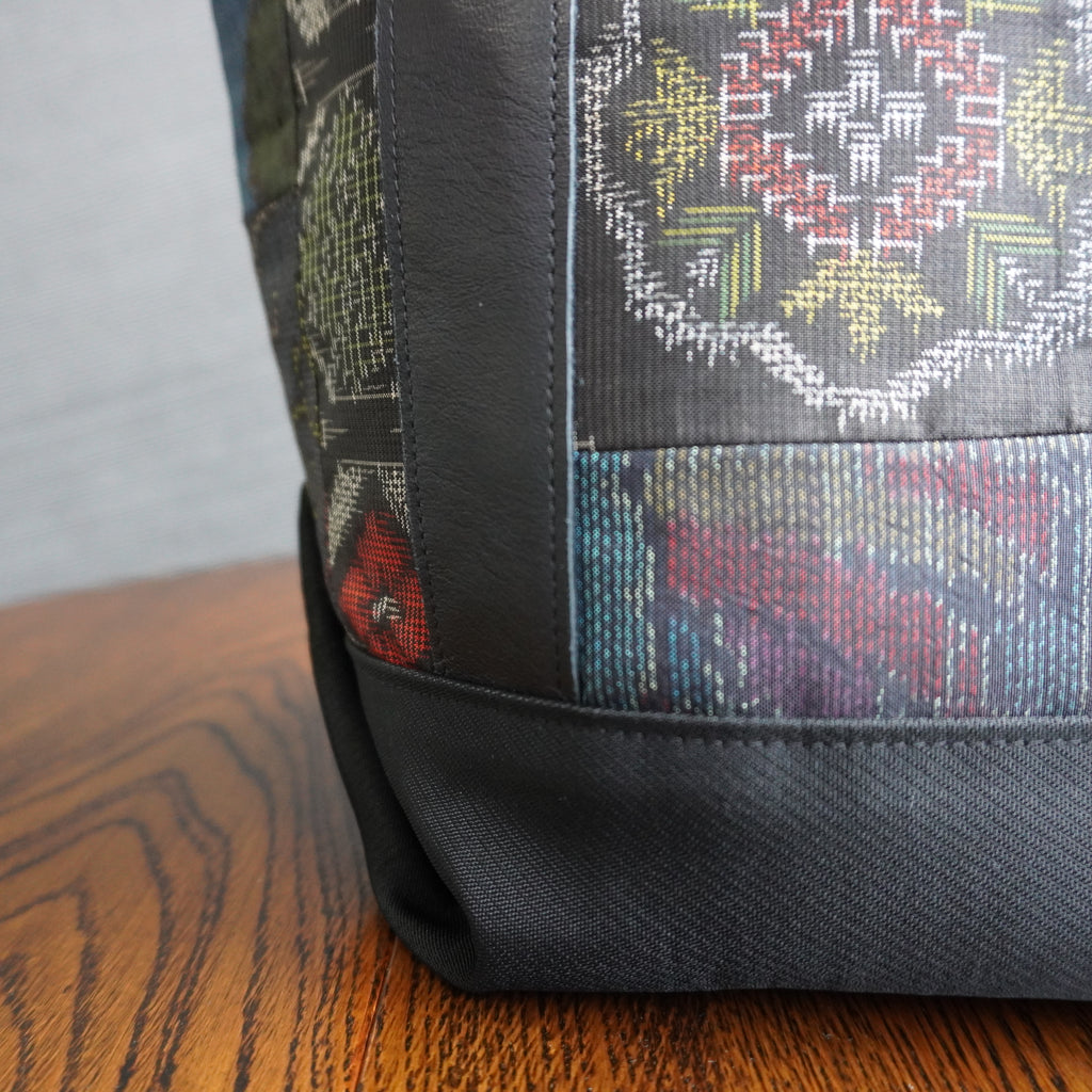 パッチワーク仕様のミニトートバッグ K146