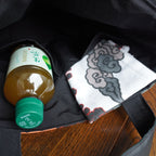 パッチワーク仕様のミニトートバッグ K146