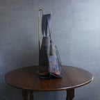 上質な着物リメイク　アップサイクルバッグ　レザーバッグ　K165