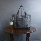 上質な着物リメイク　アップサイクルバッグ　レザーバッグ　K165