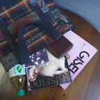 パッチワーク仕様のトートバッグ K166