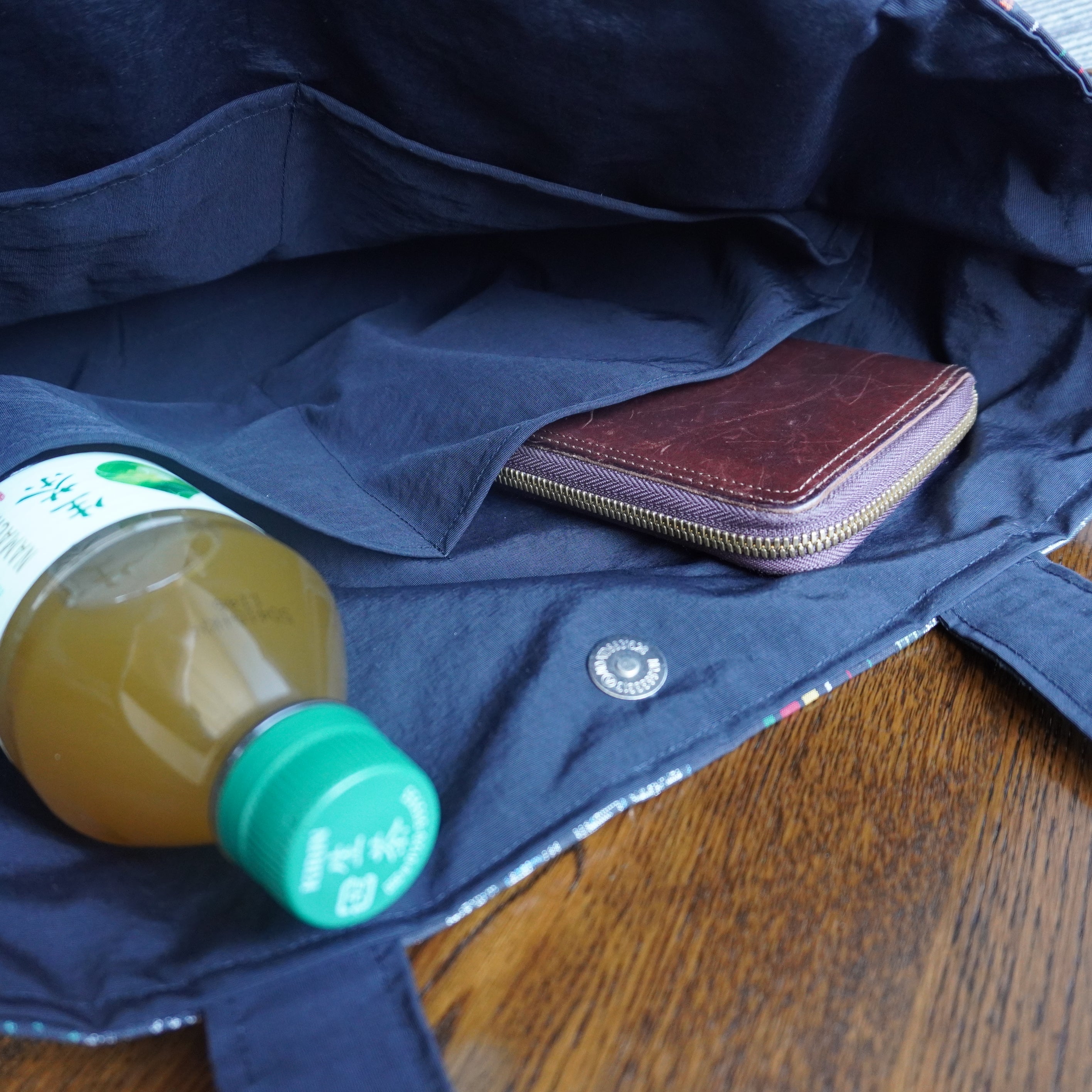 パッチワーク仕様のトートバッグ K166