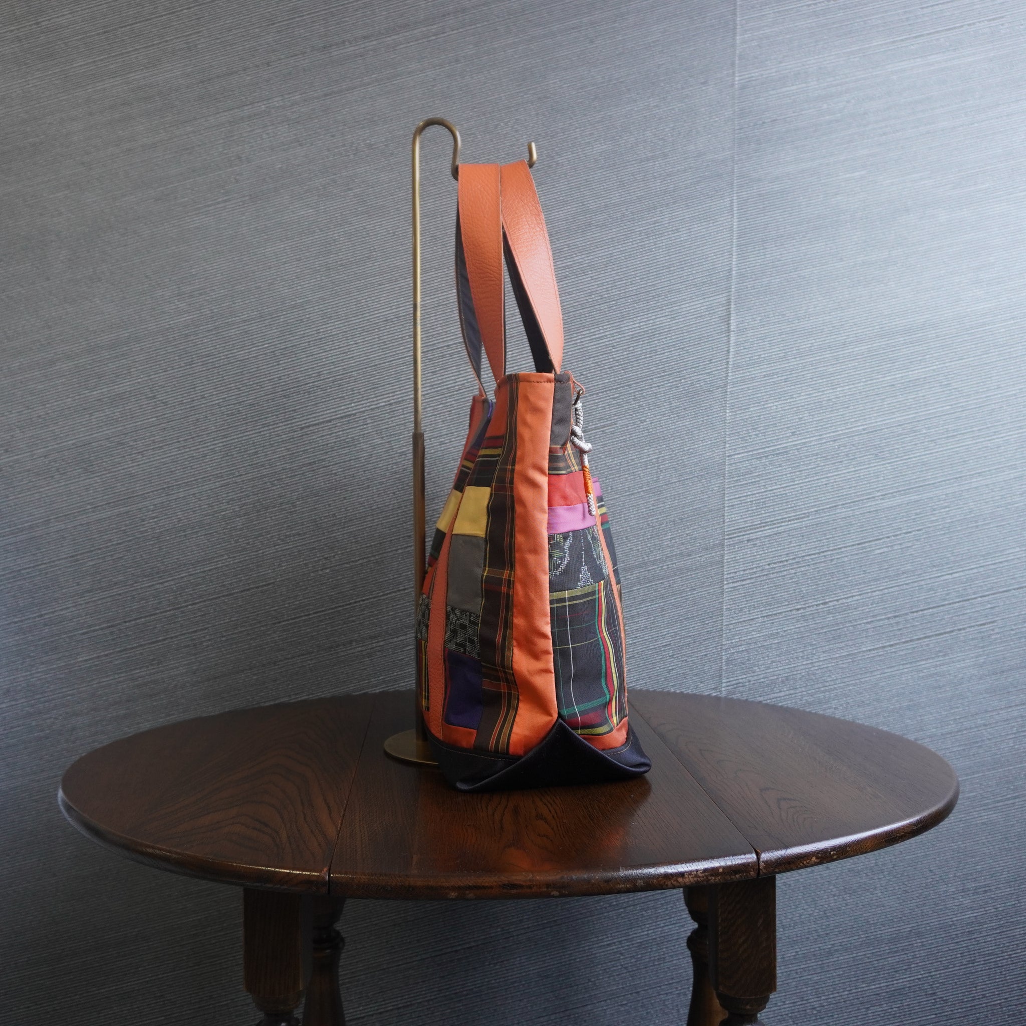 パッチワーク仕様のトートバッグ K167