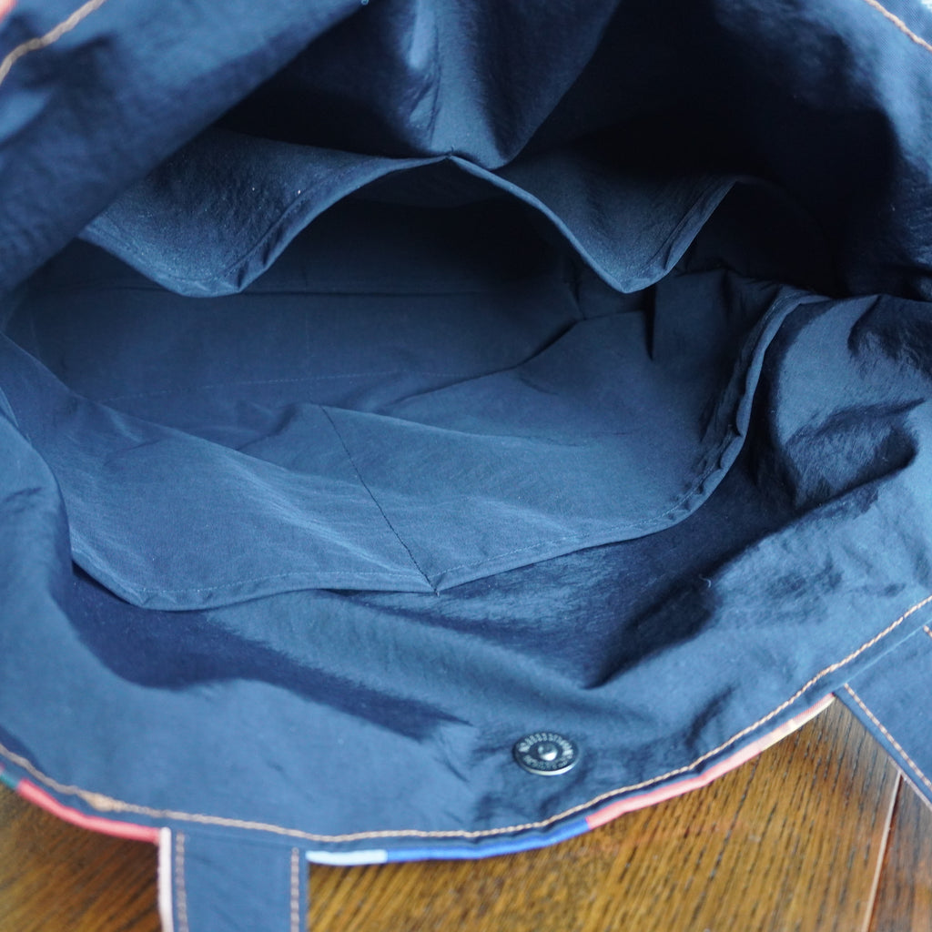 パッチワーク仕様のトートバッグ K167