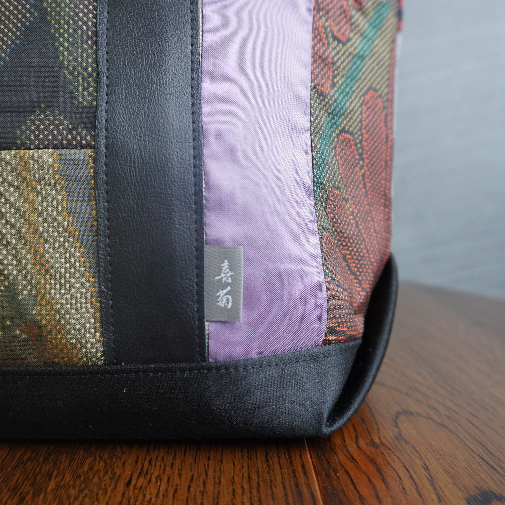 パッチワーク仕様のトートバッグ K147