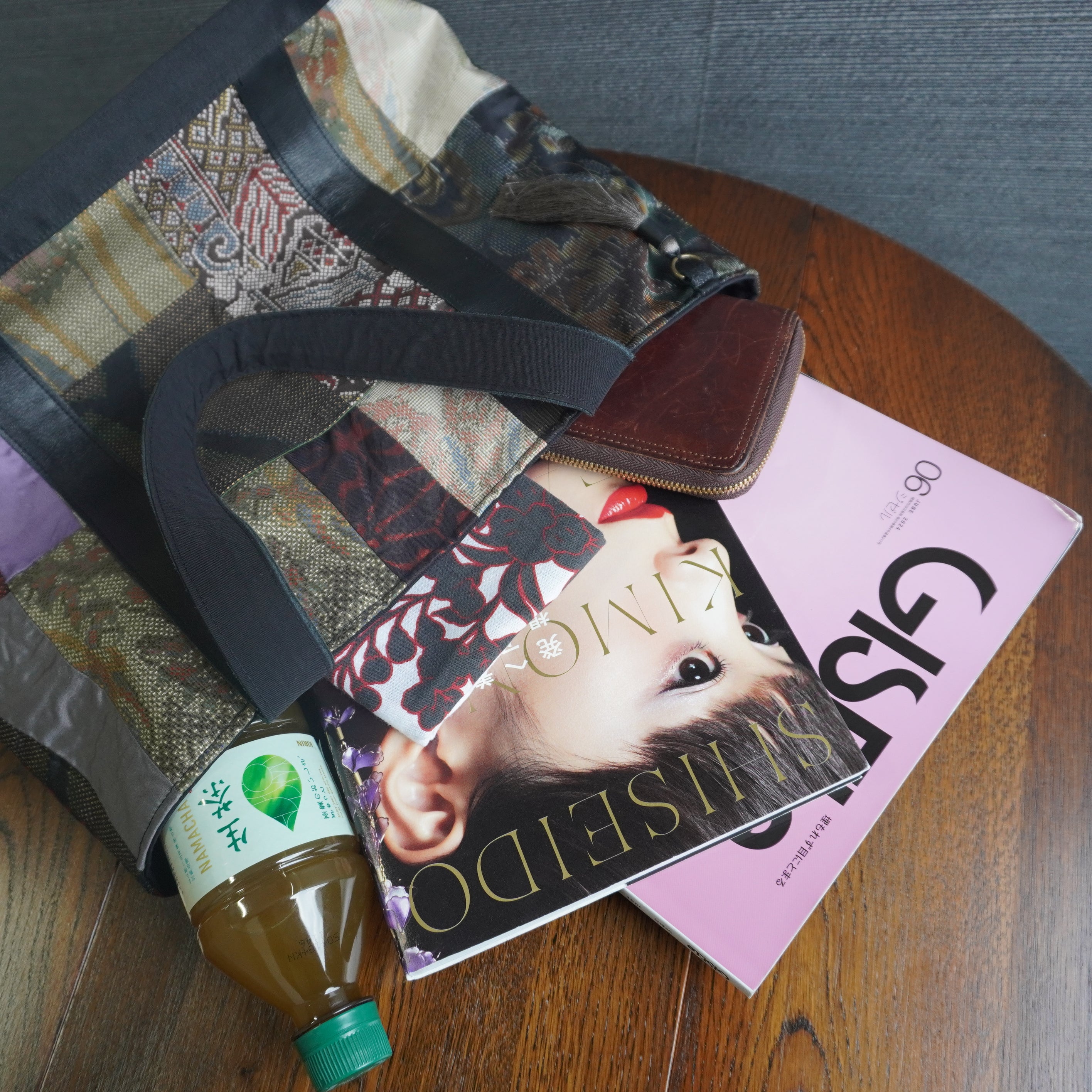 パッチワーク仕様のトートバッグ K147